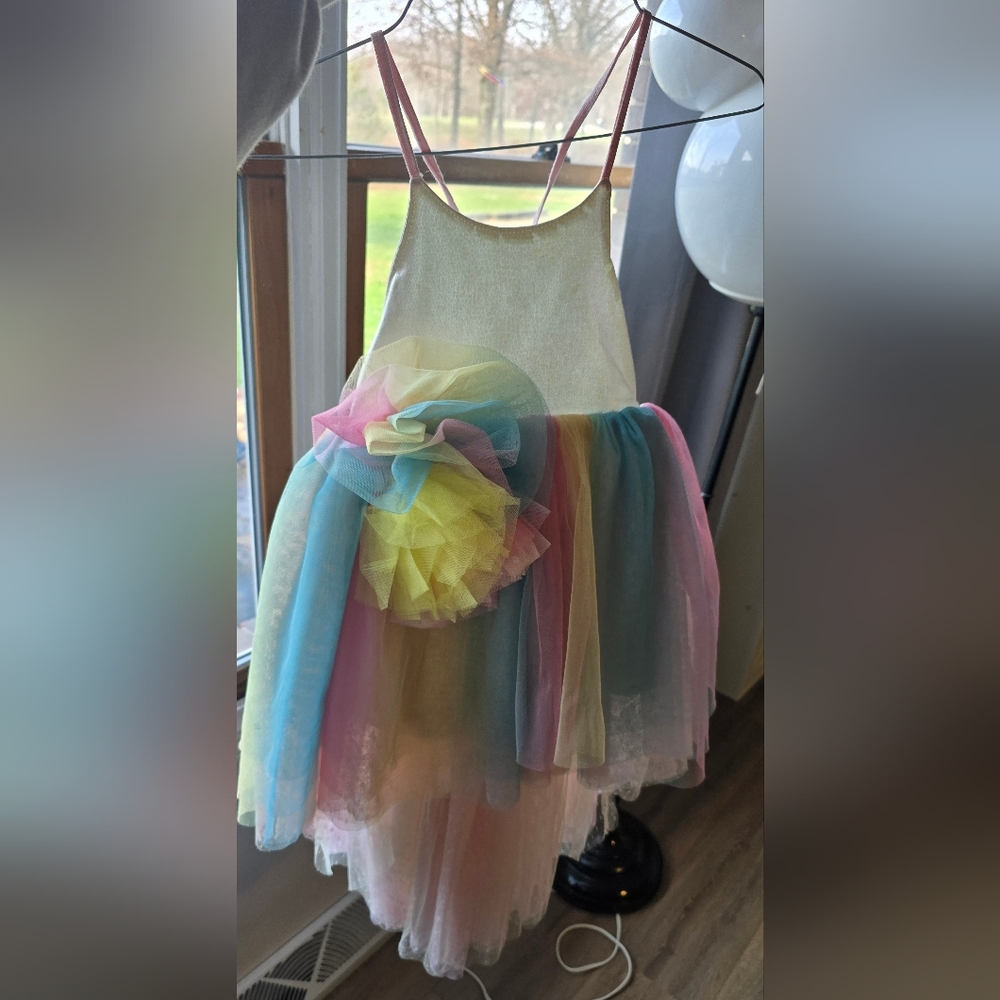 Pastel Rainbow Tulle Dress